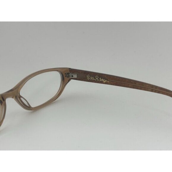 Lilly Pulitzer - Winnie Brown 49-16-130 Acetate Marble Glasses Frames - Picture 5 of 8